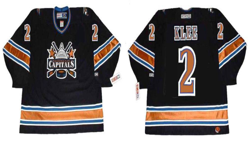 2019 Men Washington Capitals #2 Klee black CCM NHL jerseys